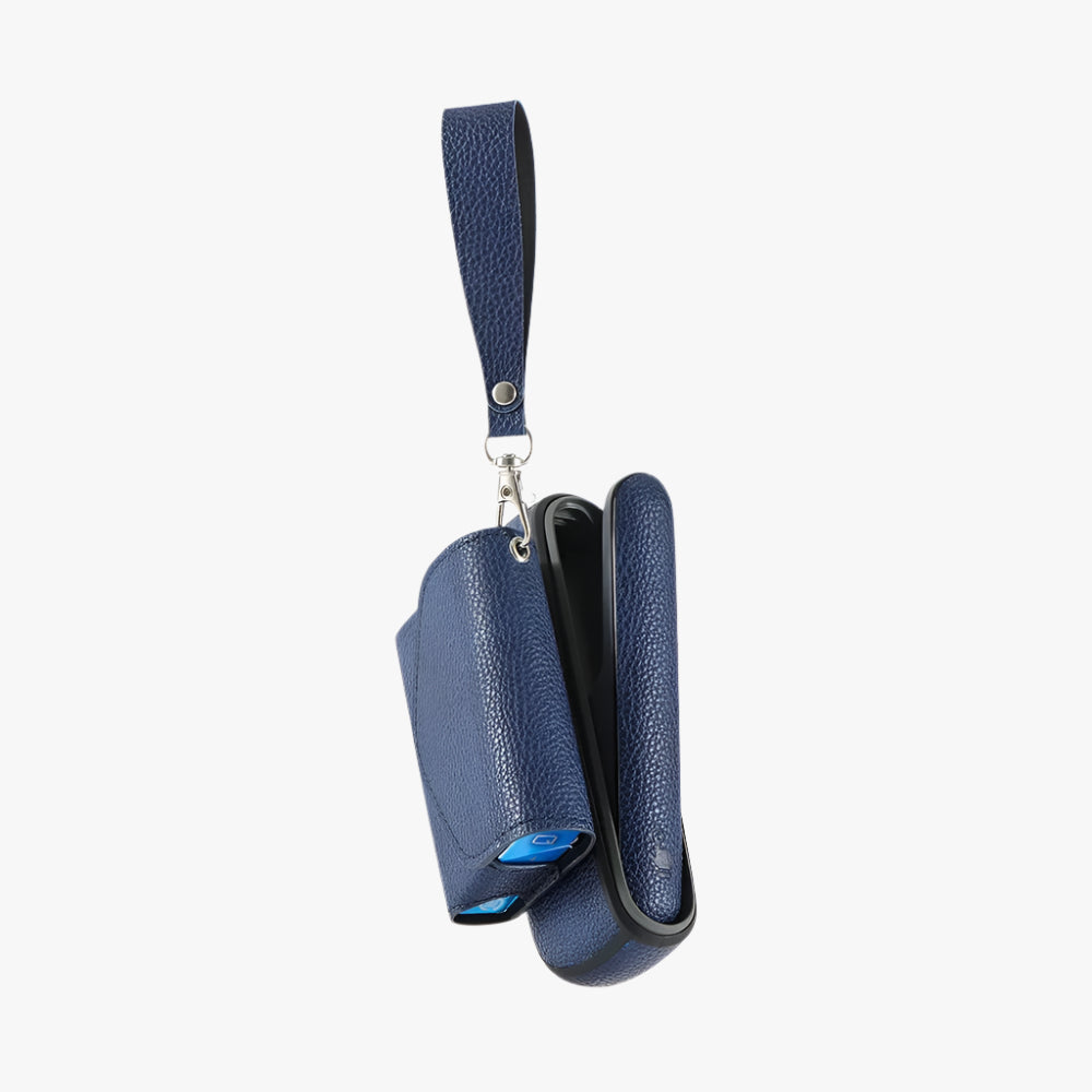 Blue Leather IQOS Iluma Holder Set